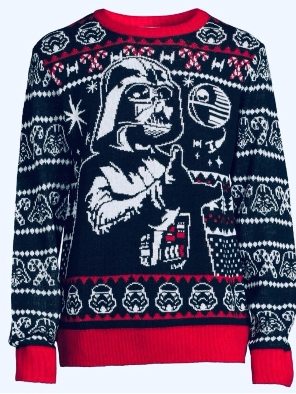 Star Wars Vader Knit Sweater - Black & Red -
